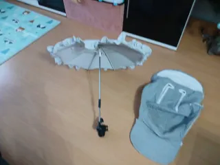 Sombrilla y funda para carrito de bebé