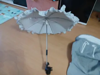 Sombrilla y funda para carrito de bebé