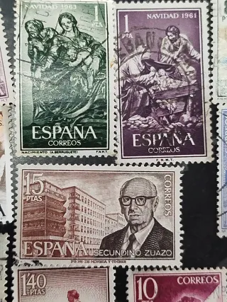 Colección de 40 Sellos Antiguos España