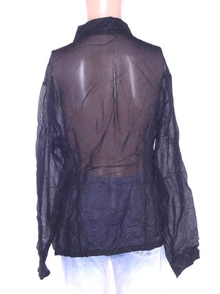 Camicia Donna Nero M Elegante Morbida