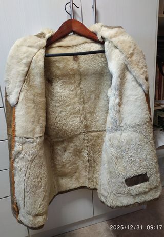 Abrigo Piel Vuelta Oveja Caballero T-50