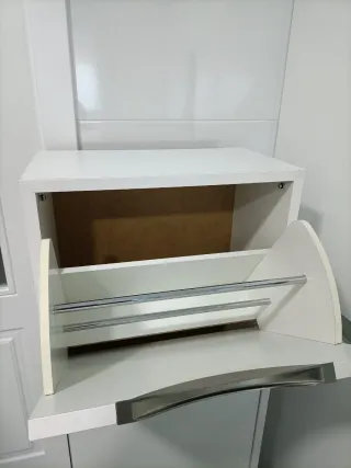 Mueble zapatero blanco 3 baldas