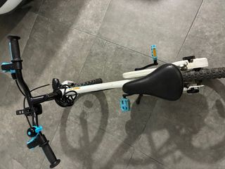 Bicicleta Btwin 14 Decathlon Blanca-Azul +ruedines