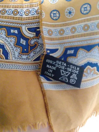 Pañuelo Seda Hombre Italiano Multicolor