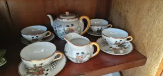 Juego de té de porcelana japonés
