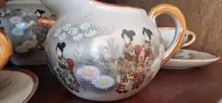 Juego de té de porcelana japonés