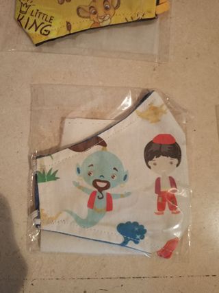 LOTE 9 MASCARILLAS TELA INFANTILES CON FILTROS