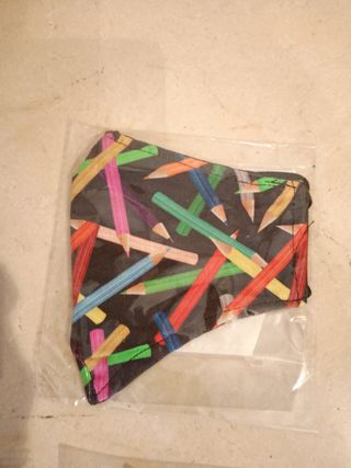 LOTE 9 MASCARILLAS TELA INFANTILES CON FILTROS