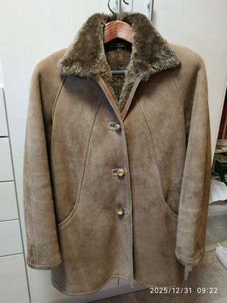 Abrigo Piel Vuelta Mujer Talla 46