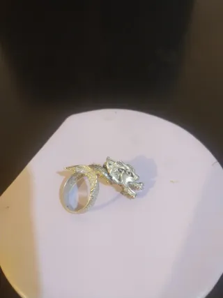 Anillo Plata Diseño Dragón
