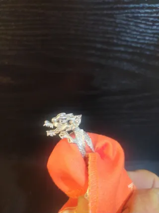 Anillo Plata Diseño Dragón