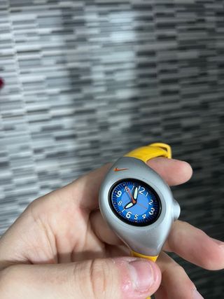 Nike Triax 2000 Reloj Deportivo Plata/Amarillo