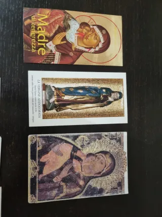 Lotto 14 Santini dedicati alla Madonna