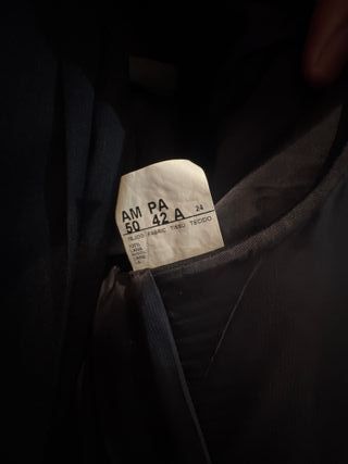 Traje de tres piezas completo Talla 50(M-L) Negro