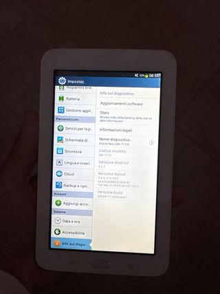 Tablet Samsung bianca