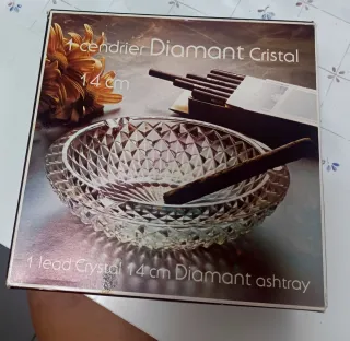 OFERTA:Cenicero Cristal D'ARQUES Diamant 14cm