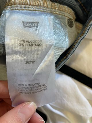 Pantalón Levis 26x32 Vaquero Azul