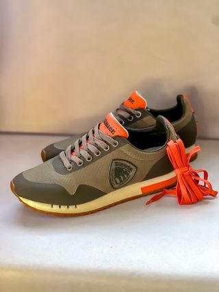Scarpe Blauer Uomo 41 Verde Oliva Arancio