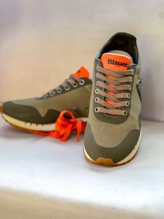 Scarpe Blauer Uomo 41 Verde Oliva Arancio