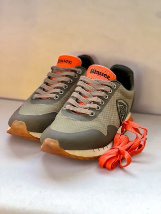 Scarpe Blauer Uomo 41 Verde Oliva Arancio