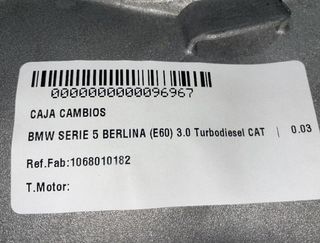 1068010182 caja cambios bmw serie 5 berlina 96967