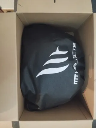 Casco Moto MT Stinger Talla S Negro/Rojo