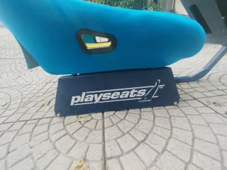 Asiento Playseats Azul y Amarillo