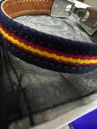 Pulsera Piel Bandera Española artesanal