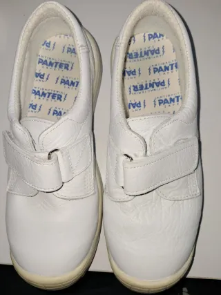 Zapatos trabajo mujer Panter blancos