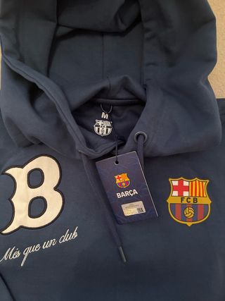 Sudadera oficial FC Barcelona Talla M con capucha