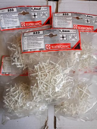 500 Separadores Azulejos Cruzetas Reutilizables 1.