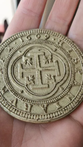 Moneda 100 Reales Centen Segoviano 1609