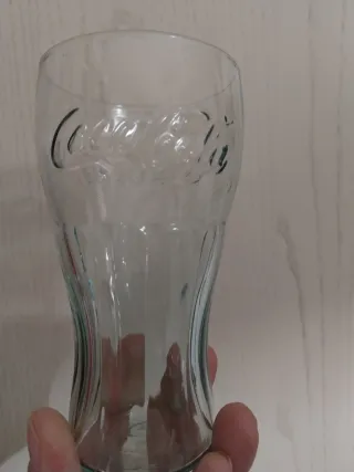 9 Bicchieri Coca Cola Vintage Vetro Blu