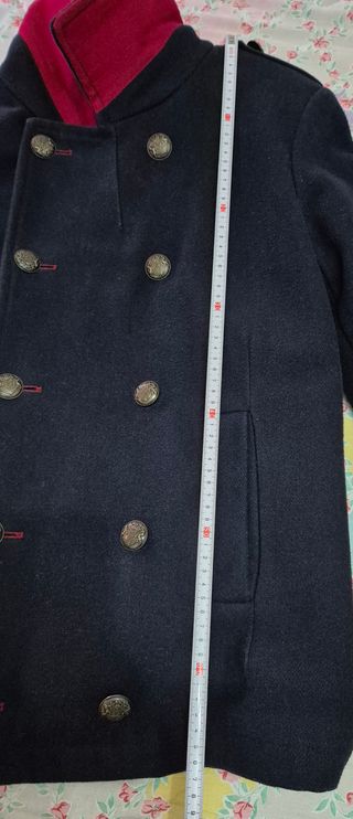 Cappotto Uomo Red Soul Blu Lana Doppiopetto