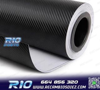 VINILO ADHESIVO CARBONO NEGRO