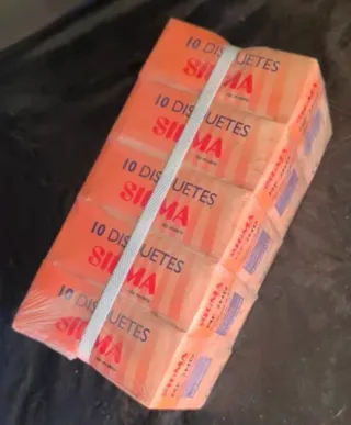 5 Cajas de 10 Disquetes SigmaMF-2HD