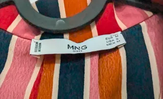 Blusa de Rayas MNG - Talla M - Estilo Retro/Casual