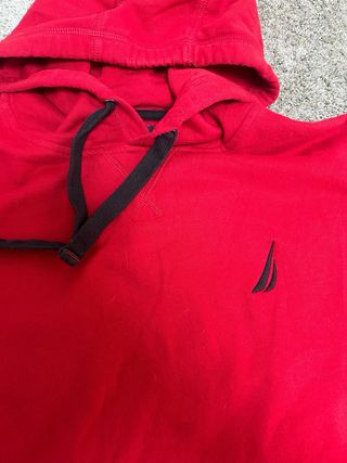 Sudadera Nautica Roja con Capucha Talla M