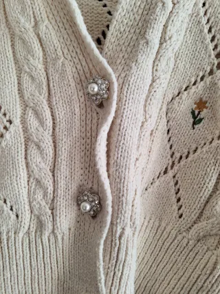 Chaqueta Zara punto.