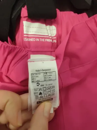 Pantalón de nieve rosa 5 años decathlon