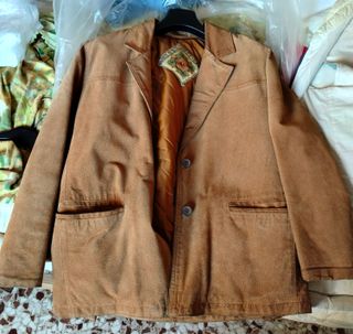 Giacca in renna marrone