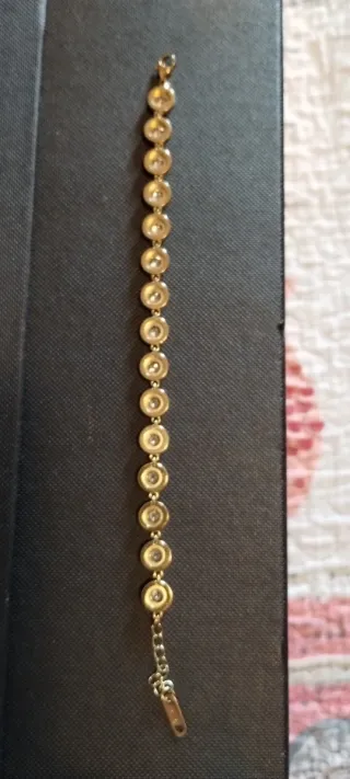 Braccialetto donna oro con zirconi