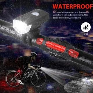 Juego de luces de bicicleta recargables por USB