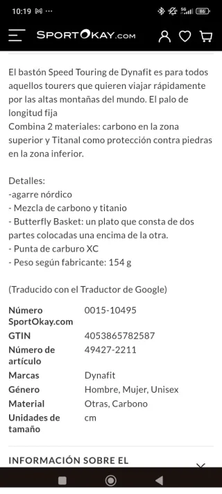 Bastones de esquí Dynafit