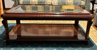 Mesa de centro madera y cristal