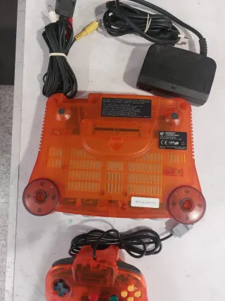 Nintendo 64 Laranja Translucida