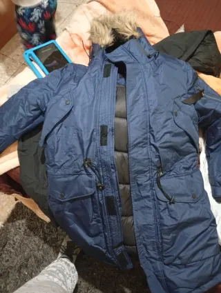 Pull&Bear Chaqueta Azul Talla M