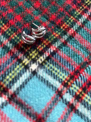 Pendientes de plata con tuercas