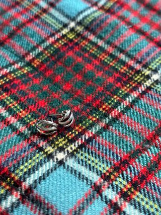 Pendientes de plata con tuercas