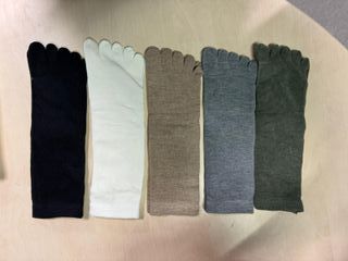 Pack 5 calcetines dedos colores Talla S/M